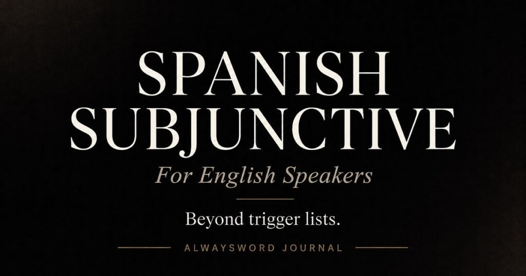 Spanish subjunctive for English speakers