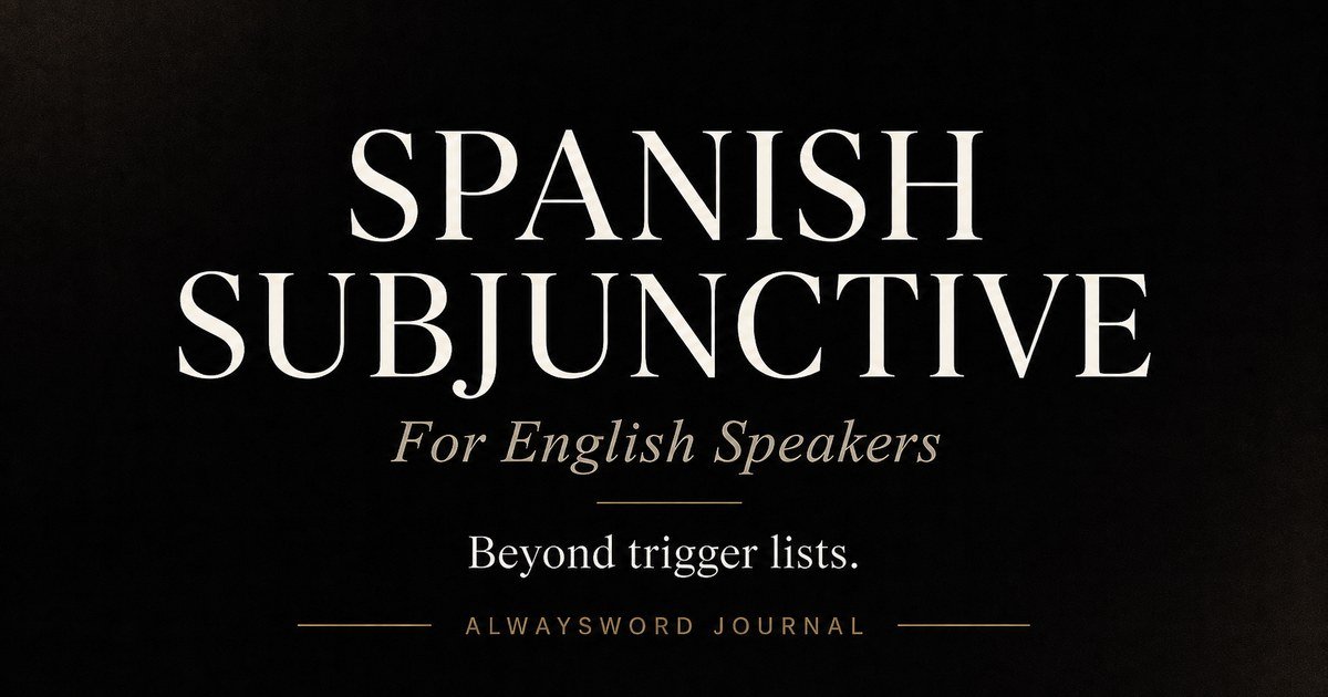 Spanish Subjunctive for English Speakers: Why “Real vs. Unreal” Doesn’t Work